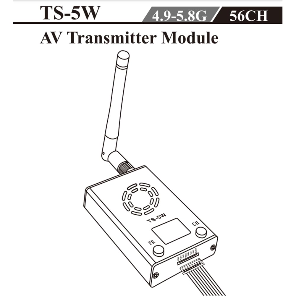 Malloy Modulo Trasmettitore AV Modulato FM A Banda Larga Trasmettitore Audio Video In Metallo