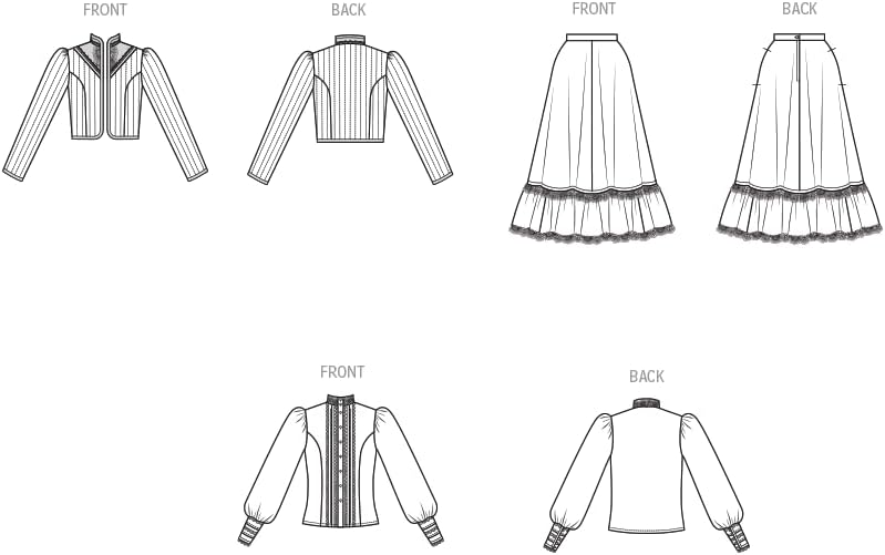 SIMPLICITY Pattern S3214 Misses Separates Vintage GUNNE Sax BY Jessica McCLINTOCK
