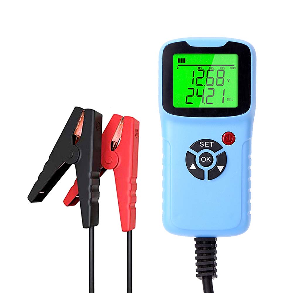set of 2 car battery charger tester analyzer 12v 2000cca battery voltage test charge circuit charge tester automatic diagnosis