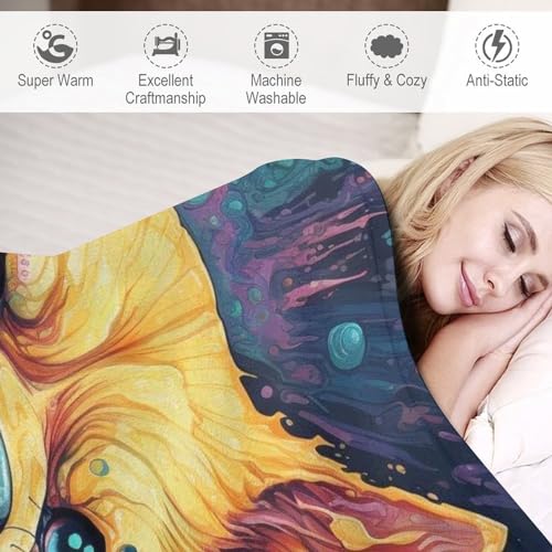 Couverture flannel douce pour chien et lit 100x130cm - 4