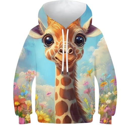 Sweat girafe 3D enfant idéal pour la cour de récréation