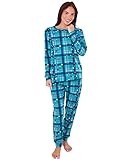 ChicWhisper Ladies Fleece Pyjamas Printed Winter Warm PJ'S Nightwear