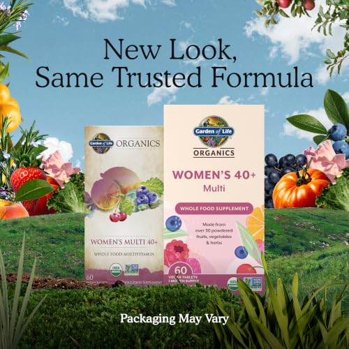 Garden of Life Organics Women's 40+ Multivitamin, Vegan, 60 Tablets - image 2
