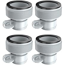 Fit for Intex 29061E Type B Intex Pool Clamp On Fittings Converter Intex Hose Adapter Pool Accessory 1.25in to 1.5in Pump Parts - 4pcs