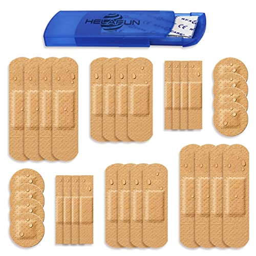 Porta Apositos adhesivos Helafun - 205 uds - Apositos impermeables - Aposito impermeable - Embalaje de papel reciclado Cover