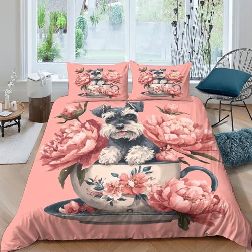 Chiot dans une tasse housse de couette pour chambre enfant cocon