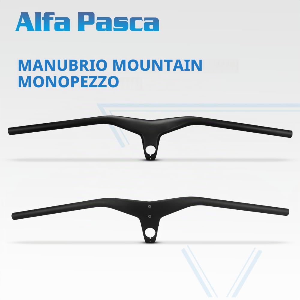 Manubrio Carbonio Bici Mtb 28.6 * 740mm 80mm | Riser manubrio UD in carbonio opaco