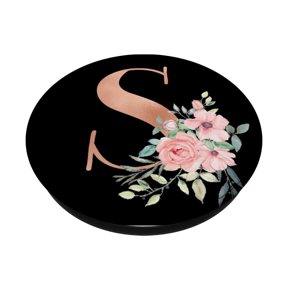 PopSocket Con Lettera G Monogramma Rosa Su Nero – PopGrip Intercambiabile - 2