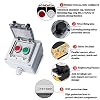 Emergency Stop Push Button Box IP65 22mm Momentary Red Green Selector Switch Control Station for Machine Panel