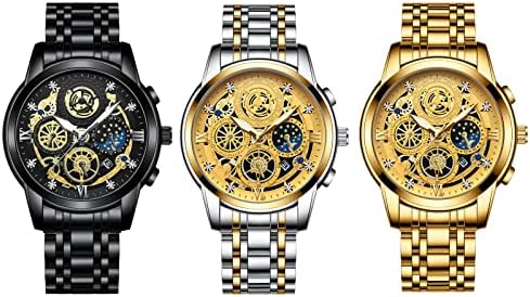 JewelryWe Kwarts Analoog Kwarts Kalender 30M Waterdicht Partner