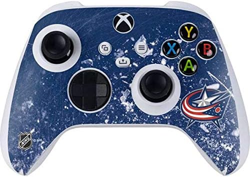 Skinit Decal Gaming Skin Compatible with Xbox Series S Controller - Officially Licensed NHL Columbus Blue Jackets Lineup Design