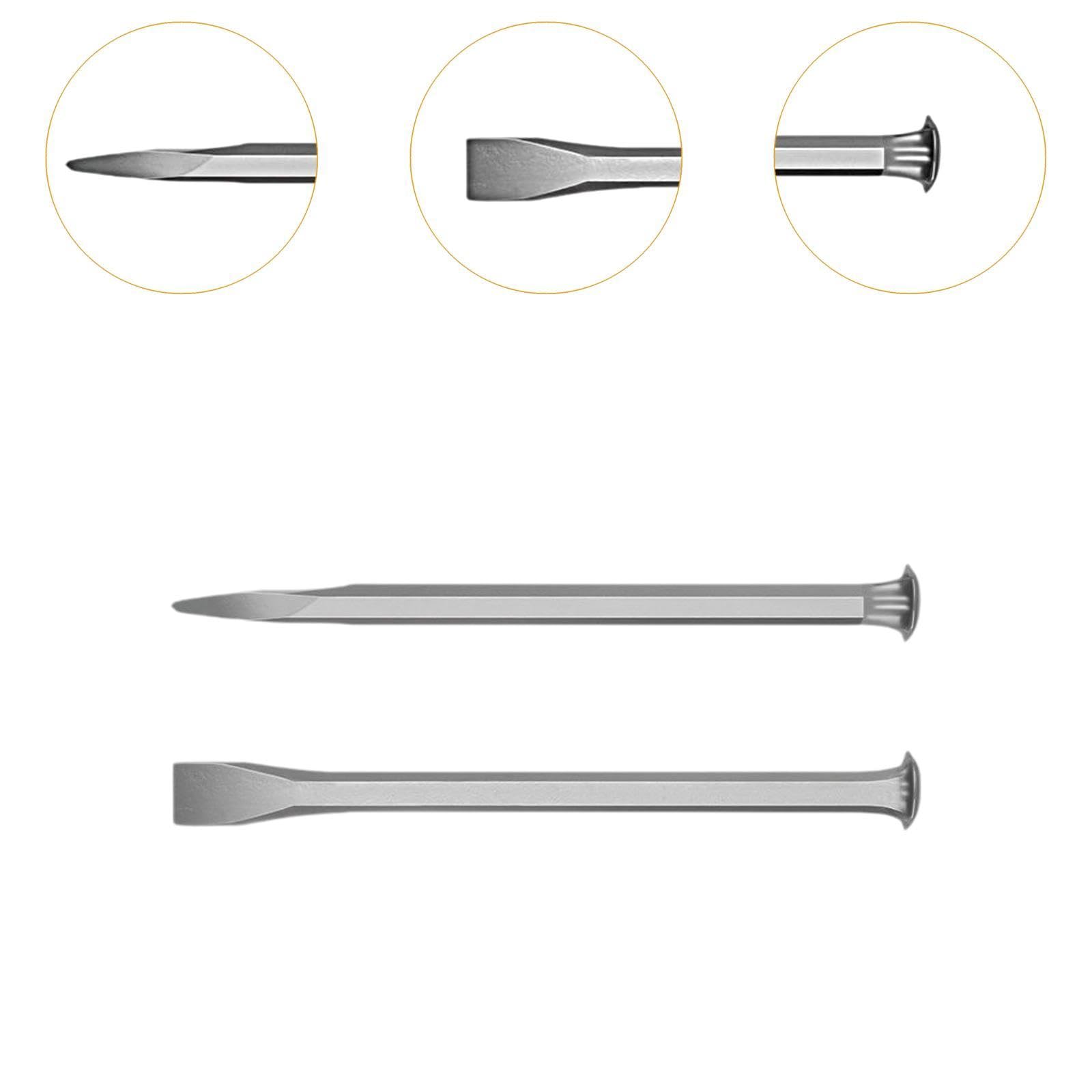 Gralara Juego de Cinceles para Tallar Piedra: Herramientas Esenciales para La Elaboración de Ladrillos Y Rocas, 300MM, Individual