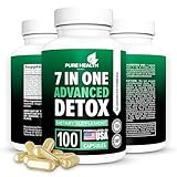 Extra Strength Fast Acting 7-in-ONE Advanced Formula - Full Body Cleanse - Detox & Liver Cleanse - Detox & Liver Repair, All Natural Toxins Remover, Healthy Cleansing Support for Liver (100 Capsule)