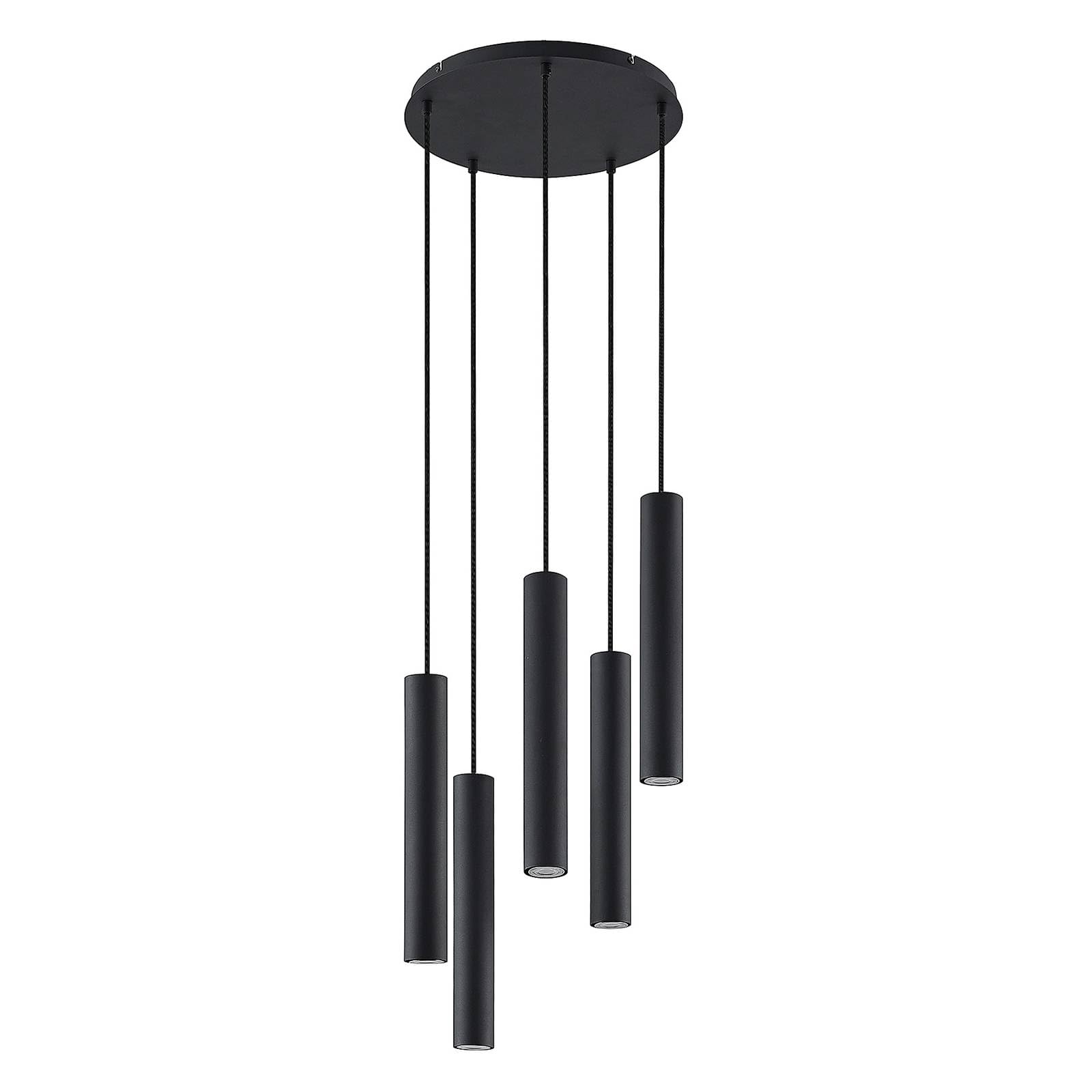 Lampada A Sospensione EGLO Barbotto 4 Luci - Design Moderno In Metallo E Legno - Foto 4