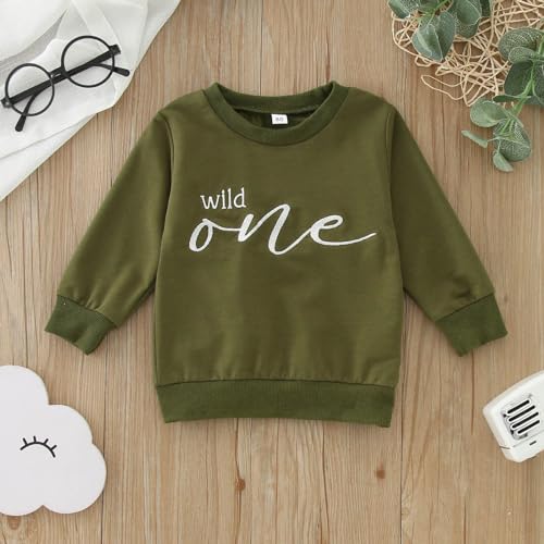 Boys' Long Sleeve Hooded Infant Boys Girls Long Sleeve Letter Prints T Shirt Pullover Tops Clothes Sweatshirt for3