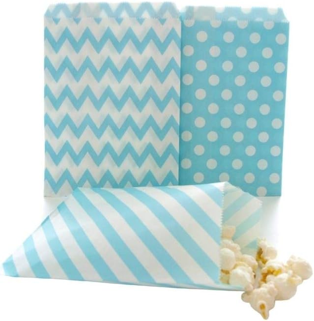 Blue Candy Bags, Birthday Goody Bag Ideas, Winter Frozen
