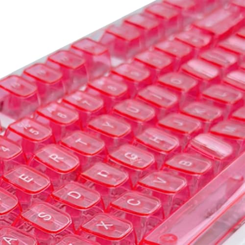 Teclas de gelatina transparentes de color rosa para crear tu teclado mecánico artesanal 6