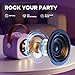 YLL Mini Karaoke Machine with 2 Wireless Microphones, TOP Kids Gifts for Girls Ages 3, 4, 5, 6, 7, 8, 9, 10, 11, 12 +Years Old, 4-12th Birthday Toy Gift for Girls Boys Party (Purple)