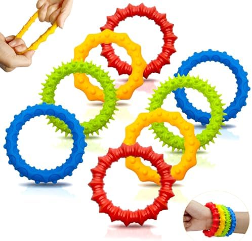 Fidget Discs Amazon.com: Stretchy Fidget Toys Bracelets 8-Pack – 2.2 Inch Soft ...