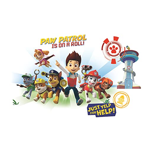 RoomMates RMK2641GM Paw Patrol Wall Graphics Peel and Stick Giant Wall Decals by RoomMates - Used condition - US$15.90