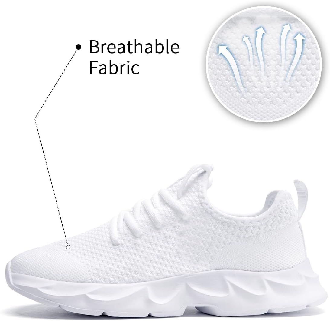Mens Walking Shoes Slip On Tennis Non Slip Sneakers Outdoor Running Sports Trainers Athletic Sneaker Road Casual Workout Lightweight Shoes