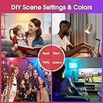 Energetic Light Bulbs Work with Alexa/Apple Home/Google Home/SmartThings, Matter Smart A19 LED Light Bulb, E26 RGB Smart Bulbs, 60W Equivalent, 800LM, 2.4 Ghz WiFi Only, Smart Speaker Required, 1 Pack - Image 5