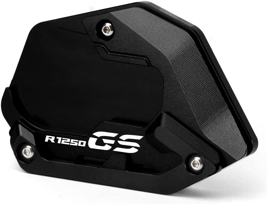 Motorcycle Side Stand Extension Kickstand Plate Compatible With BMW R1250GS Rallye HP 2018-2023 (Low suspension) | Foot Pad Support R 1250 GS R 1250GS R1250 GS Accessories (black)