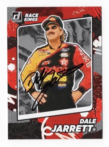 AUTOGRAPHED Dale Jarrett 2022 Donruss Racing RACE KINGS Gray Parallel Insert Signed NASCAR Collectible Trading Card with COA