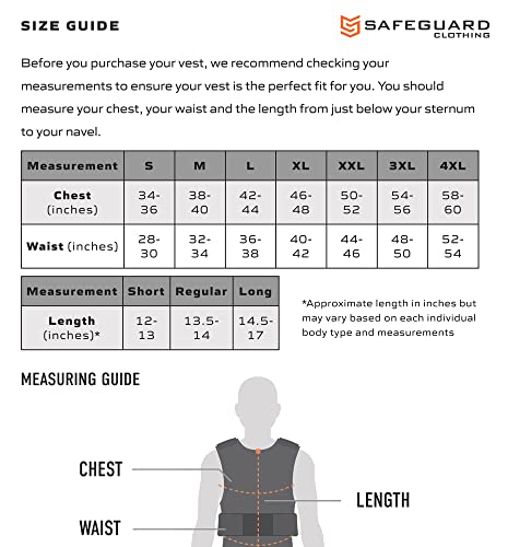 SafeGuard Bullet Proof + Stab + Spike Vest - Level II, I - Black - Image 5