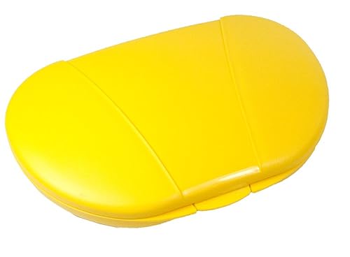 Miniatura 2 de Pastillero de vitaminas de viaje, medicamentos y suplementos, con capacidad para hasta 150 pastillas (amarillo)