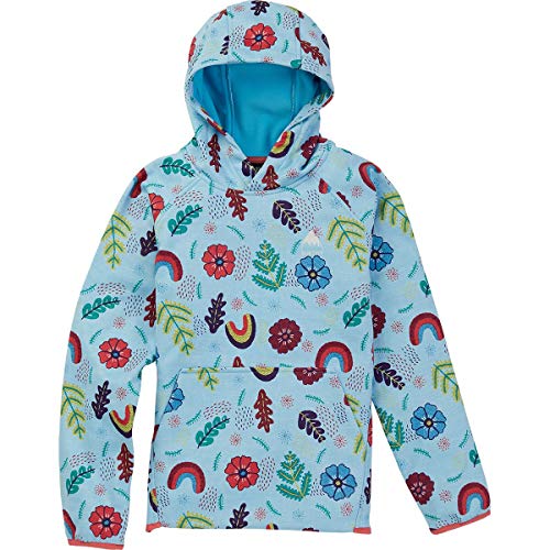 Burton Pulôver de lã infantil à prova de intempéries, bordado floral, médio