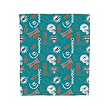Pegasus Home Fashions Miami Dolphins 50'' x 60'' Collage Icons Polar Fleece Blanket