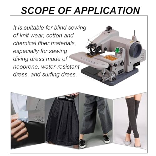 Macchina da Cucire per Orlo cieco, Macchina per orlatura Portatile a Punto cieco per Sartoria, Ideale per modifiche e orlatura di Pantaloni, Polsini, Gonna, tendaggi
