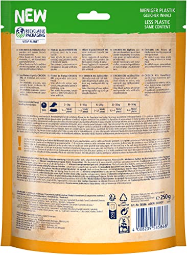 Vitakraft fleischiger Hundesnack Chicken Hühnchenfilet XXL (1x 250g)