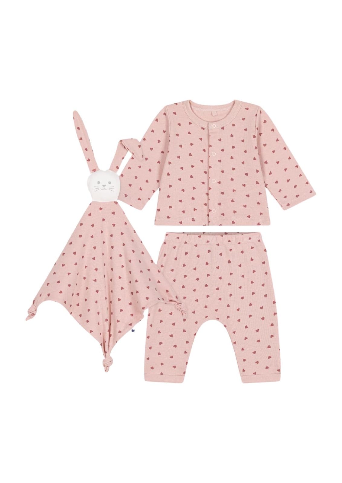 Petit Bateau Baby-Mädchen 3-teiliges Langarm-Set