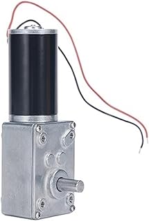 GRASAKY Geared Speed GW4058-31ZY Brushed DC Turbine Worm Gear Motor 12v24V Automatic Curtain Machine self-Locking Motor Torque Electric (Size : 24V16rpm)