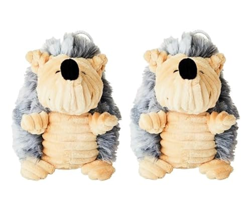 Buddy Hedgehog Squeaky Dog Toy - Fuzzy Hedgehog Plush Toy, Stuffed Dog Hedgehog Toy, Hedge Hog Toy for Dogs.(Pack of 2)
