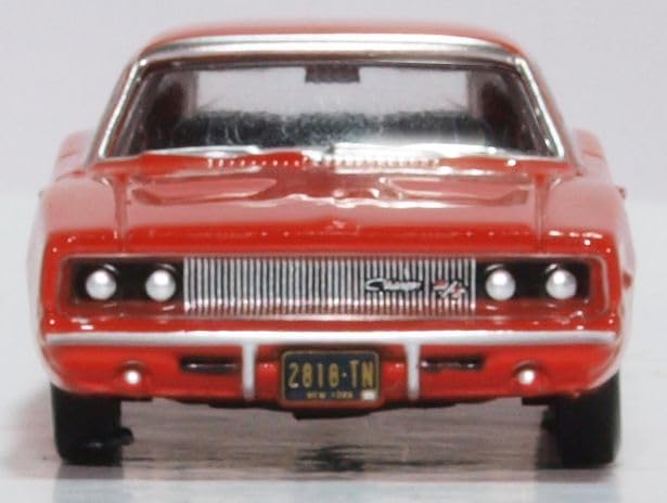 Oxford Diecast Dodge Charger 1968 1:87 Rojo miniatura 4
