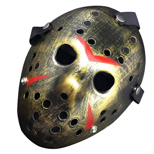 JOYFISCO Halloween Mask Horror Hockey Mask Halloween Masquerade Party Cosplay Prop Costume Mask