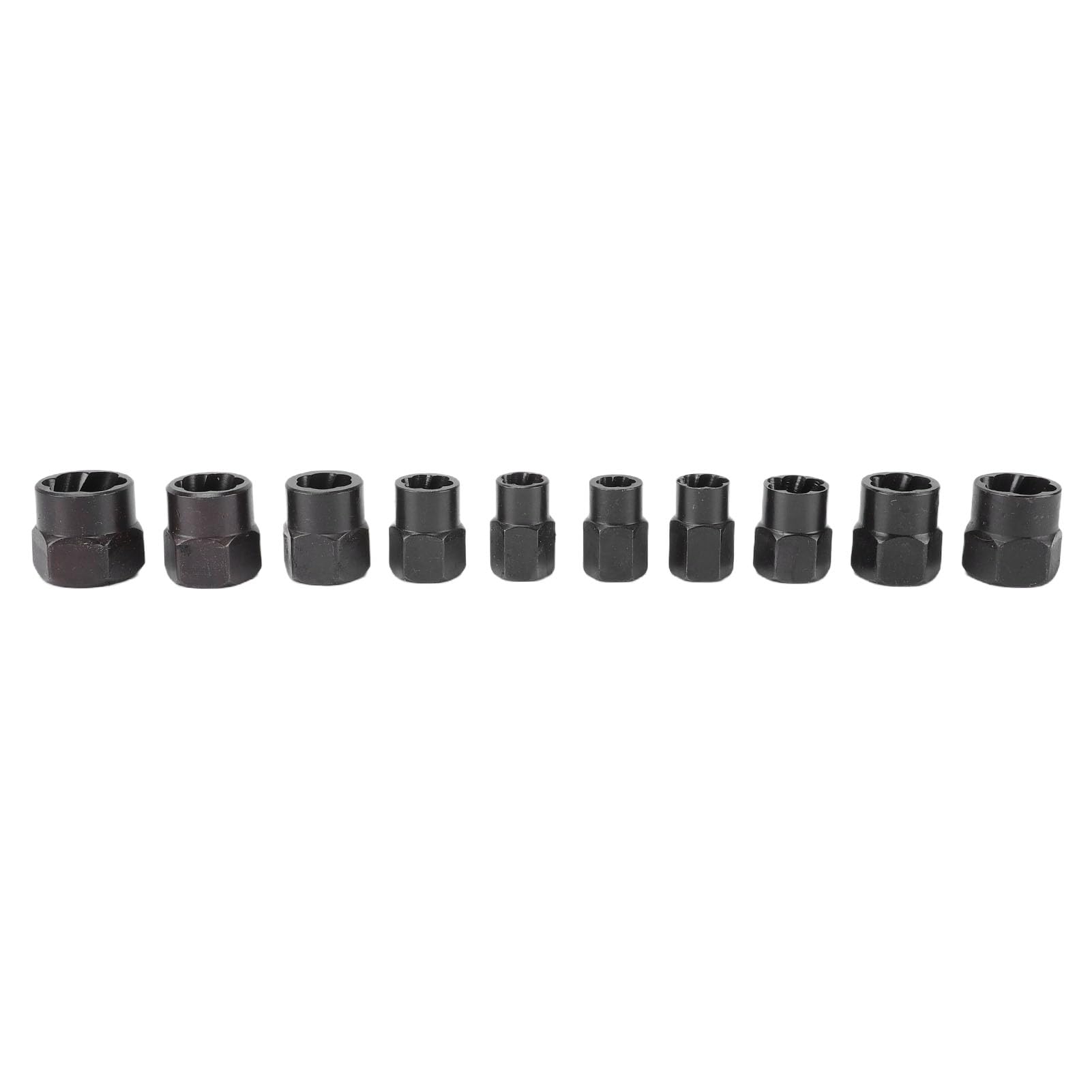 Juego de extractores de pernos 10PCS Acero 40CR |para tuercas oxidadas peladas
