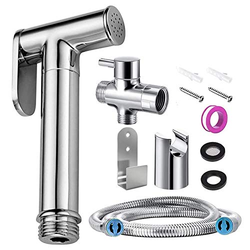 Handheld Bidet Sprayer - Bidet Accessories Toilet Stainless Steel Shower Attachment for Bathroom Sink or Toilet