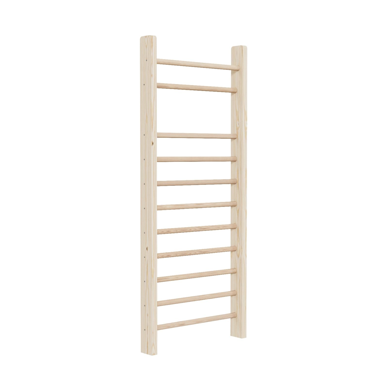 QLS Sprossenwand Kletterwand 195x80 cm, 11 Sprossen, Holz