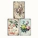 ALLYAOFA 3 PCS Rétro Fleur en Métal Plaque en Métal Plaque en Métal Maison Jardin Extérieur Mur Art Décoration, Un Cadeau pour Les Amateurs De Fleurs 7.8x11.8in (20cmx30cm) TH8006