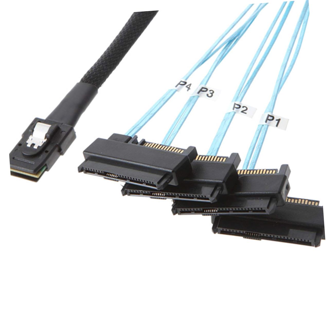 Mikikit 0.5m Câble Mini Vers Ports Serial Ata Pour Disque Dur Et Ssd Accessoire Informatique