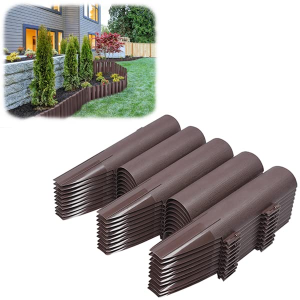 GARDENIX 2.3m Holzoptik Rasenkante Kunststoff 4 Mod Produktbild-Vorschau 7