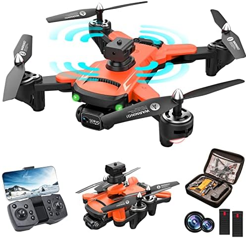 RiskOrb 2023 Upgrade Drone with 1080P Dual Camera for Adults/Kids/Beginners,540° Obstacle Avoidance,Optical Flow Positioning,3D Flip,Remote Control FPV Video ESC Camera, Foldable Pro Quadcopter,Toys Gift for Boys/Girls ,2 Batteries