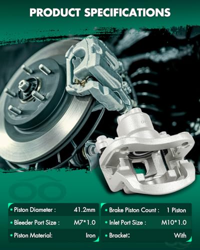 Image of SCITOO Rear Left Brake Caliper With Bracket 19B2783 Compatible For Lexus For RX330 2004-2006 For Lexus For RX350 2007-2009 For Lexus For RX400h 2006-2008 For Toyota For Highlander 2006-2007