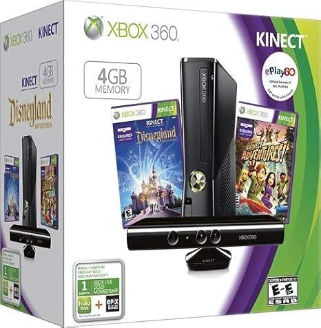 Xbox 360 4GB Console with Kinect Holiday Value (Renewed)