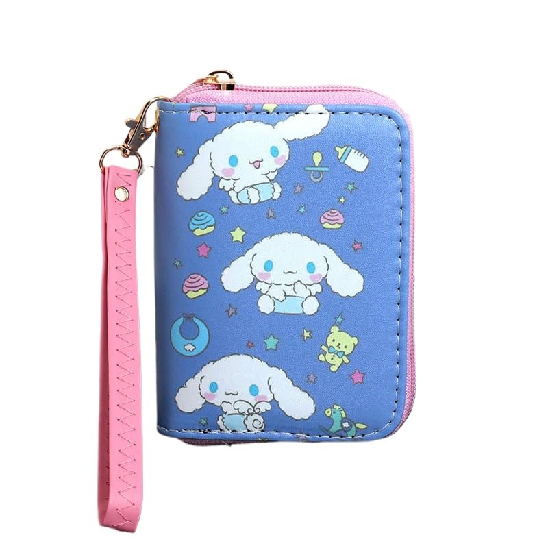 Wallets for Women Coquette Stuff, Cute Purse Coquette Cutecore Zipper Wallet Card Holder Kawaii Card Case Short Purse (Type-A)