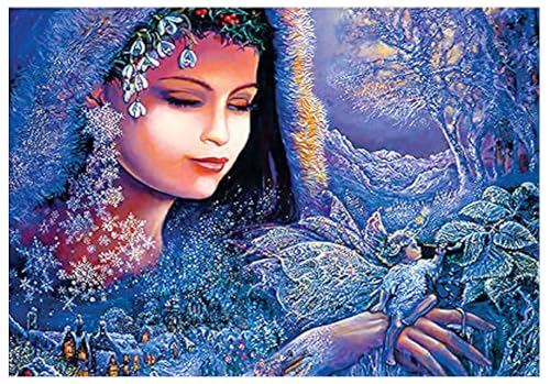 Image of Jasol Diamond Painting Kit, 40x30 Cms, Full Drill, 5D Crystals, Home Wall Decor Gift Set (Forest God M45002)